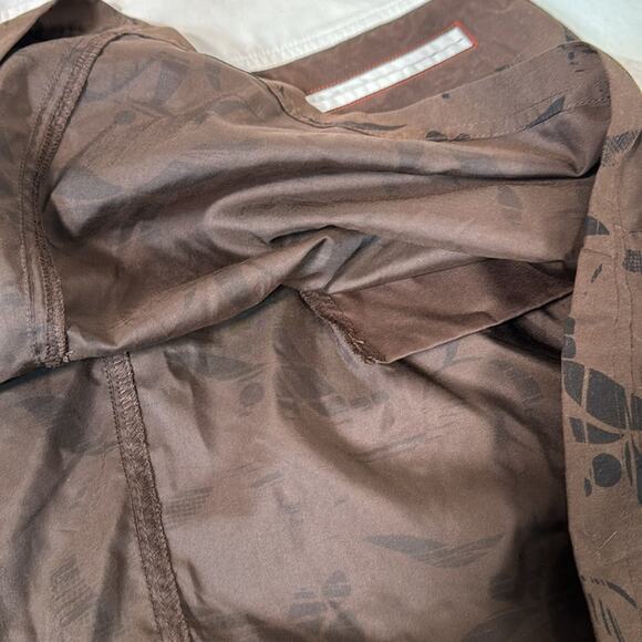 Adidas Swim Cover or Athletic Sport Skirt in Brown with Orange Accents - Picture 7 of 14